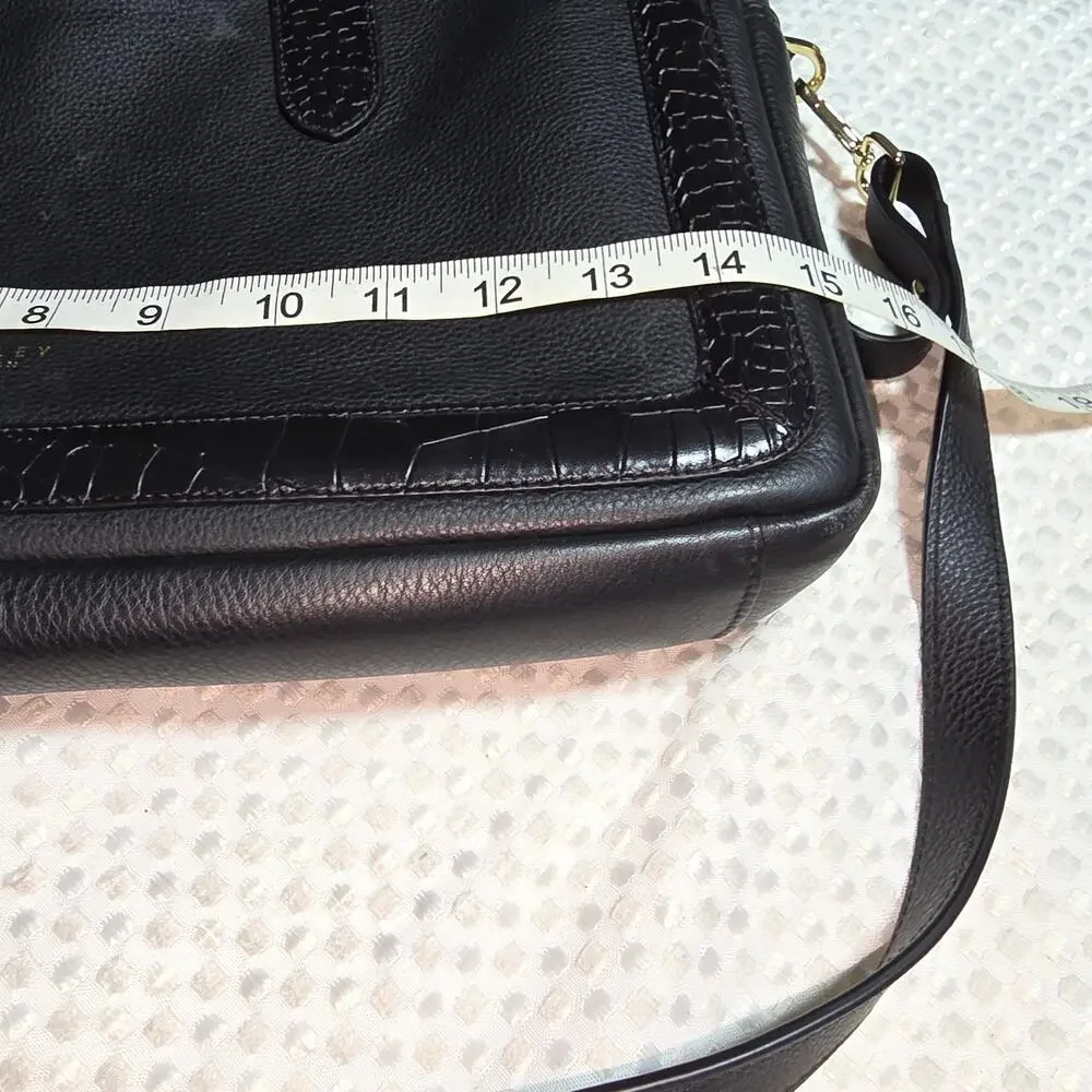 RADLEY LONDON XL BLACK ACADEMIA WAY LAPTOP CROSSBODY BAG